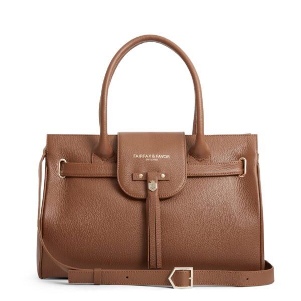 arlyon Windsor Tan Leather Handbag – Elegant Everyday Tote